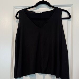 Zara Elegant Black Sleeveless Top